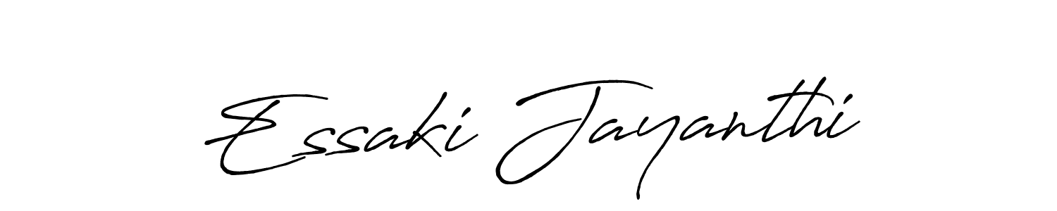 Antro_Vectra_Bolder is a professional signature style that is perfect for those who want to add a touch of class to their signature. It is also a great choice for those who want to make their signature more unique. Get Essaki Jayanthi name to fancy signature for free. Essaki Jayanthi signature style 7 images and pictures png