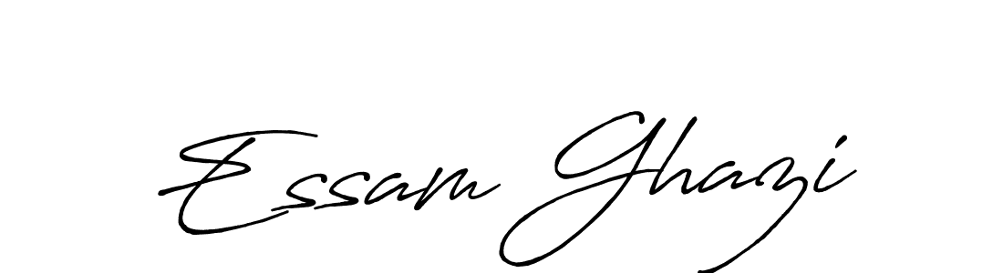 Make a short Essam Ghazi signature style. Manage your documents anywhere anytime using Antro_Vectra_Bolder. Create and add eSignatures, submit forms, share and send files easily. Essam Ghazi signature style 7 images and pictures png