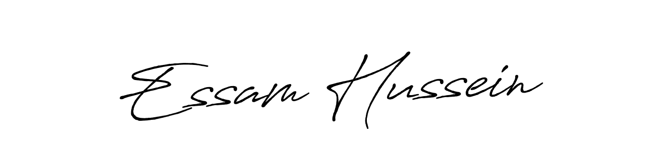 Similarly Antro_Vectra_Bolder is the best handwritten signature design. Signature creator online .You can use it as an online autograph creator for name Essam Hussein. Essam Hussein signature style 7 images and pictures png