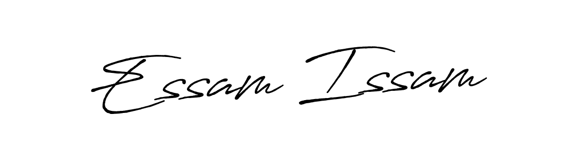 Similarly Antro_Vectra_Bolder is the best handwritten signature design. Signature creator online .You can use it as an online autograph creator for name Essam Issam. Essam Issam signature style 7 images and pictures png