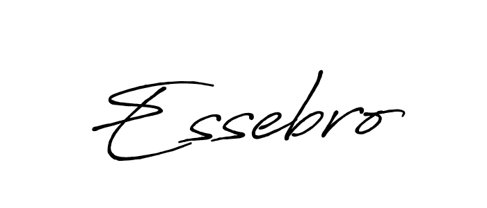 Also You can easily find your signature by using the search form. We will create Essebro name handwritten signature images for you free of cost using Antro_Vectra_Bolder sign style. Essebro signature style 7 images and pictures png