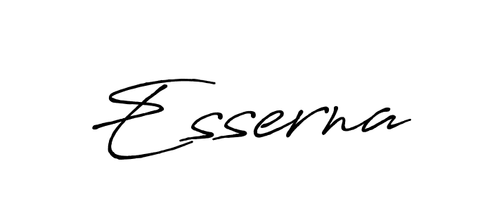 Esserna stylish signature style. Best Handwritten Sign (Antro_Vectra_Bolder) for my name. Handwritten Signature Collection Ideas for my name Esserna. Esserna signature style 7 images and pictures png