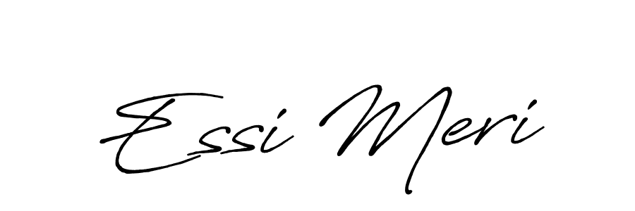 How to make Essi Meri signature? Antro_Vectra_Bolder is a professional autograph style. Create handwritten signature for Essi Meri name. Essi Meri signature style 7 images and pictures png