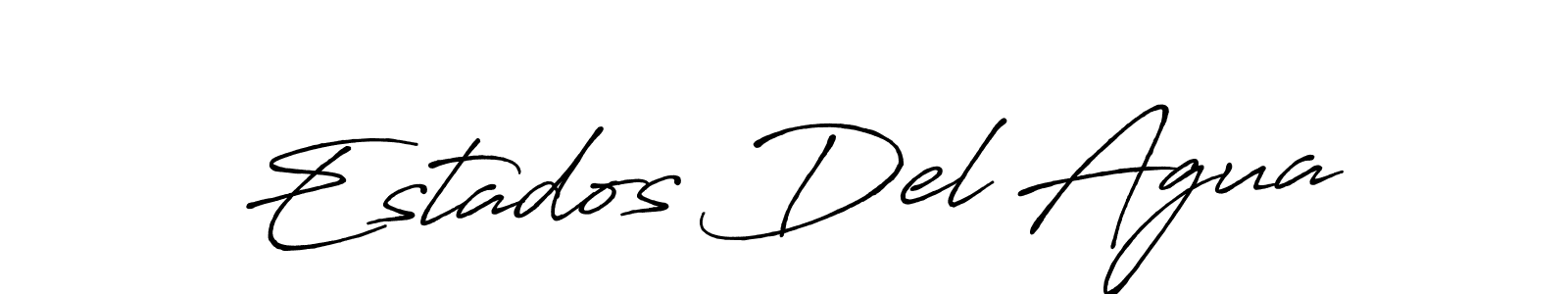 Design your own signature with our free online signature maker. With this signature software, you can create a handwritten (Antro_Vectra_Bolder) signature for name Estados Del Agua. Estados Del Agua signature style 7 images and pictures png