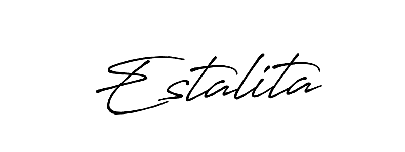 Make a beautiful signature design for name Estalita. Use this online signature maker to create a handwritten signature for free. Estalita signature style 7 images and pictures png