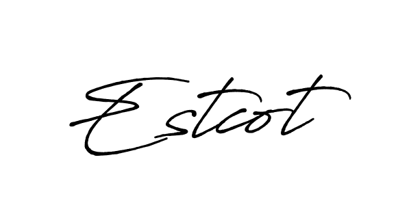 You should practise on your own different ways (Antro_Vectra_Bolder) to write your name (Estcot) in signature. don't let someone else do it for you. Estcot signature style 7 images and pictures png