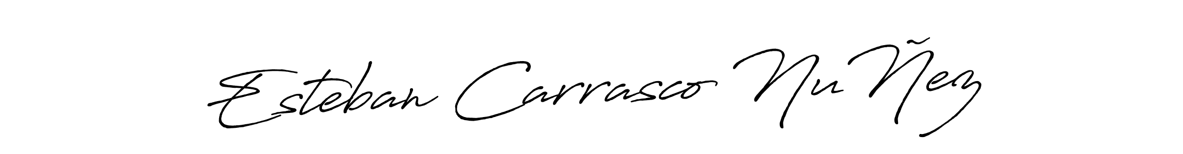 Esteban Carrasco NuÑez stylish signature style. Best Handwritten Sign (Antro_Vectra_Bolder) for my name. Handwritten Signature Collection Ideas for my name Esteban Carrasco NuÑez. Esteban Carrasco NuÑez signature style 7 images and pictures png