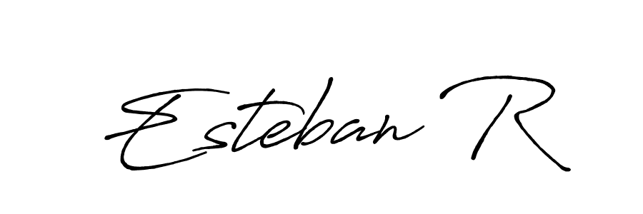 How to Draw Esteban R signature style? Antro_Vectra_Bolder is a latest design signature styles for name Esteban R. Esteban R signature style 7 images and pictures png