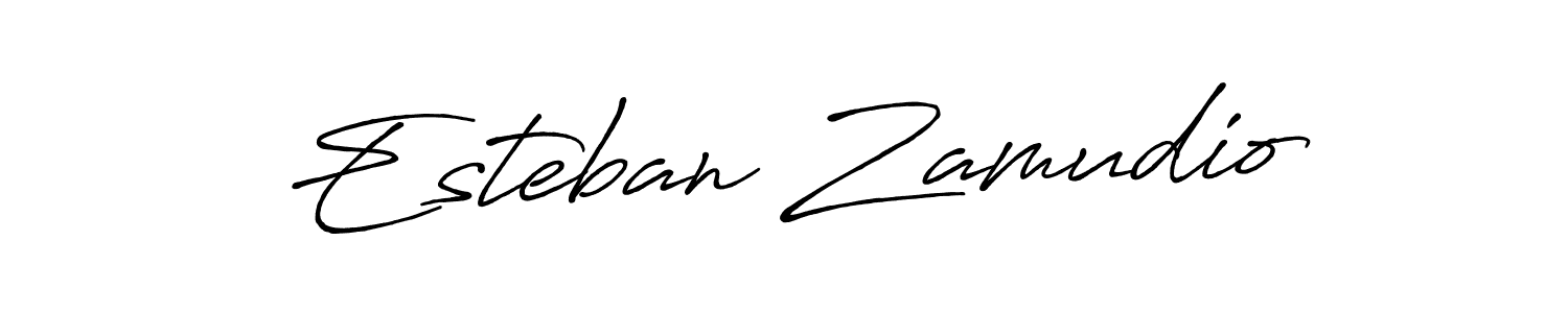 Antro_Vectra_Bolder is a professional signature style that is perfect for those who want to add a touch of class to their signature. It is also a great choice for those who want to make their signature more unique. Get Esteban Zamudio name to fancy signature for free. Esteban Zamudio signature style 7 images and pictures png