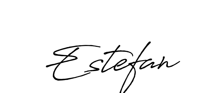 Use a signature maker to create a handwritten signature online. With this signature software, you can design (Antro_Vectra_Bolder) your own signature for name Estefan. Estefan signature style 7 images and pictures png