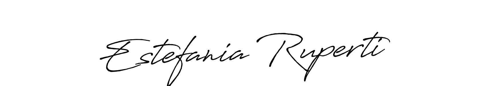 How to make Estefania Ruperti name signature. Use Antro_Vectra_Bolder style for creating short signs online. This is the latest handwritten sign. Estefania Ruperti signature style 7 images and pictures png