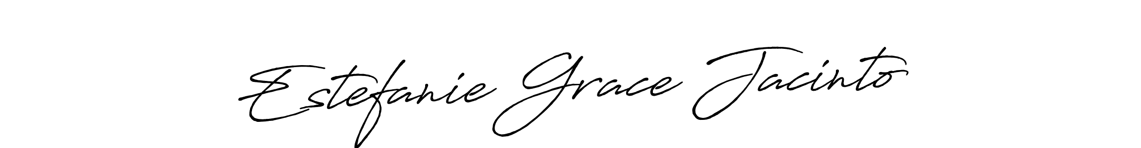 Make a beautiful signature design for name Estefanie Grace Jacinto. With this signature (Antro_Vectra_Bolder) style, you can create a handwritten signature for free. Estefanie Grace Jacinto signature style 7 images and pictures png