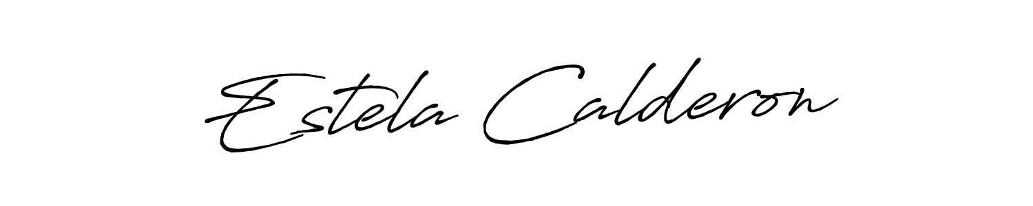 How to Draw Estela Calderon signature style? Antro_Vectra_Bolder is a latest design signature styles for name Estela Calderon. Estela Calderon signature style 7 images and pictures png