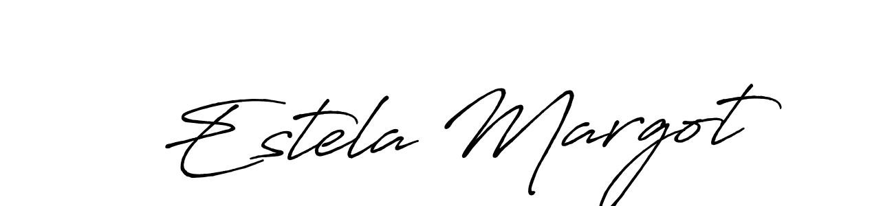 How to make Estela Margot signature? Antro_Vectra_Bolder is a professional autograph style. Create handwritten signature for Estela Margot name. Estela Margot signature style 7 images and pictures png