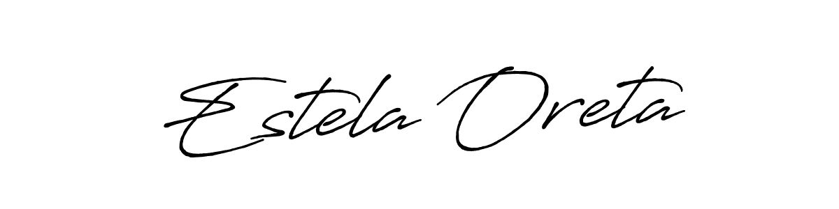 Also we have Estela Oreta name is the best signature style. Create professional handwritten signature collection using Antro_Vectra_Bolder autograph style. Estela Oreta signature style 7 images and pictures png