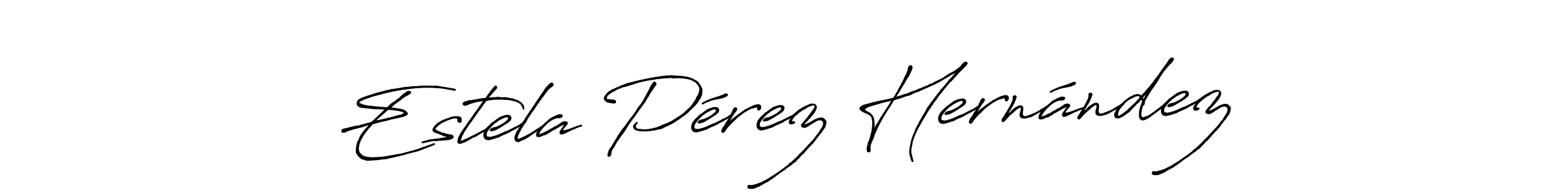 Design your own signature with our free online signature maker. With this signature software, you can create a handwritten (Antro_Vectra_Bolder) signature for name Estela Pérez Hernández. Estela Pérez Hernández signature style 7 images and pictures png