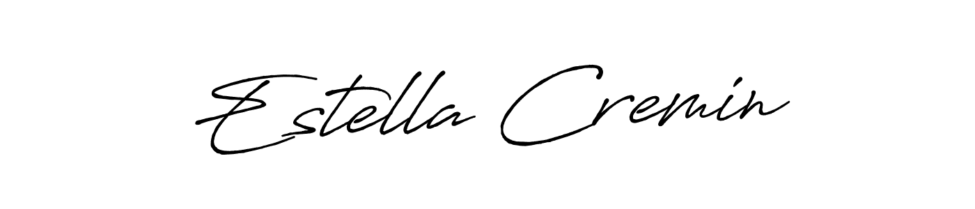 Estella Cremin stylish signature style. Best Handwritten Sign (Antro_Vectra_Bolder) for my name. Handwritten Signature Collection Ideas for my name Estella Cremin. Estella Cremin signature style 7 images and pictures png