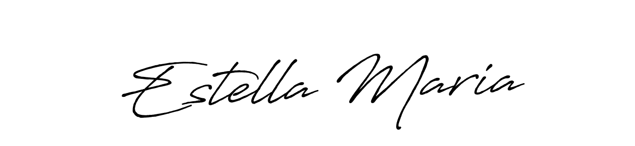 Also we have Estella Maria name is the best signature style. Create professional handwritten signature collection using Antro_Vectra_Bolder autograph style. Estella Maria signature style 7 images and pictures png
