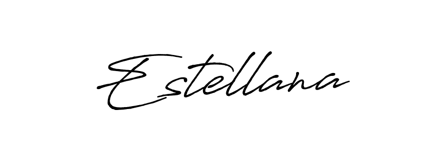 Create a beautiful signature design for name Estellana. With this signature (Antro_Vectra_Bolder) fonts, you can make a handwritten signature for free. Estellana signature style 7 images and pictures png