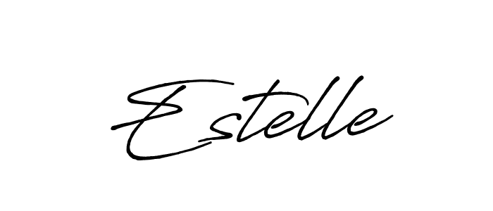 Design your own signature with our free online signature maker. With this signature software, you can create a handwritten (Antro_Vectra_Bolder) signature for name Estelle. Estelle signature style 7 images and pictures png