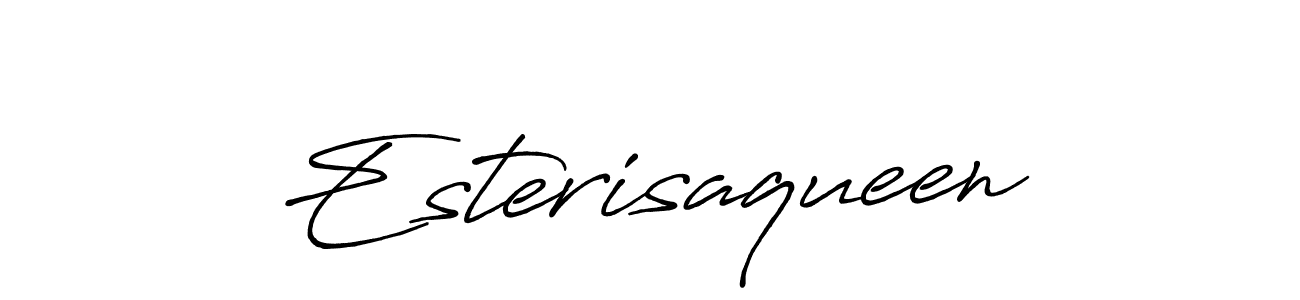 Also we have Esterisaqueen name is the best signature style. Create professional handwritten signature collection using Antro_Vectra_Bolder autograph style. Esterisaqueen signature style 7 images and pictures png