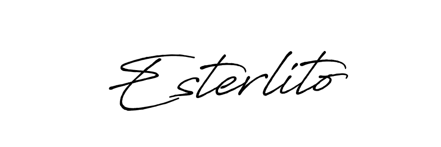 Once you've used our free online signature maker to create your best signature Antro_Vectra_Bolder style, it's time to enjoy all of the benefits that Esterlito name signing documents. Esterlito signature style 7 images and pictures png