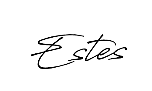 Use a signature maker to create a handwritten signature online. With this signature software, you can design (Antro_Vectra_Bolder) your own signature for name Estes. Estes signature style 7 images and pictures png