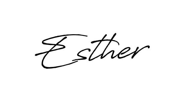 Make a beautiful signature design for name Esther. With this signature (Antro_Vectra_Bolder) style, you can create a handwritten signature for free. Esther signature style 7 images and pictures png