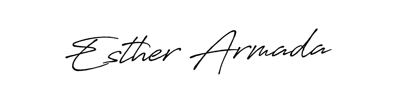 Also You can easily find your signature by using the search form. We will create Esther Armada name handwritten signature images for you free of cost using Antro_Vectra_Bolder sign style. Esther Armada signature style 7 images and pictures png