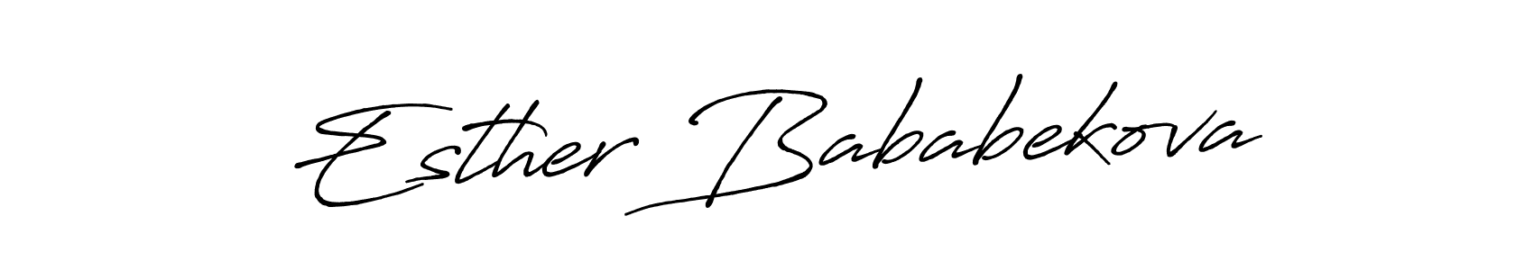 See photos of Esther Bababekova official signature by Spectra . Check more albums & portfolios. Read reviews & check more about Antro_Vectra_Bolder font. Esther Bababekova signature style 7 images and pictures png