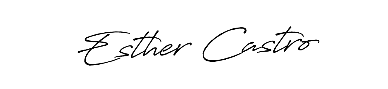 Make a beautiful signature design for name Esther Castro. Use this online signature maker to create a handwritten signature for free. Esther Castro signature style 7 images and pictures png