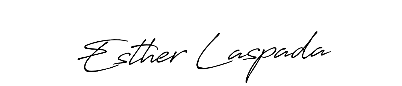 Make a beautiful signature design for name Esther Laspada. Use this online signature maker to create a handwritten signature for free. Esther Laspada signature style 7 images and pictures png