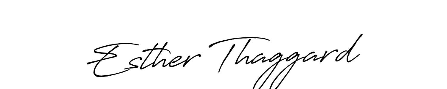 The best way (Antro_Vectra_Bolder) to make a short signature is to pick only two or three words in your name. The name Esther Thaggard include a total of six letters. For converting this name. Esther Thaggard signature style 7 images and pictures png