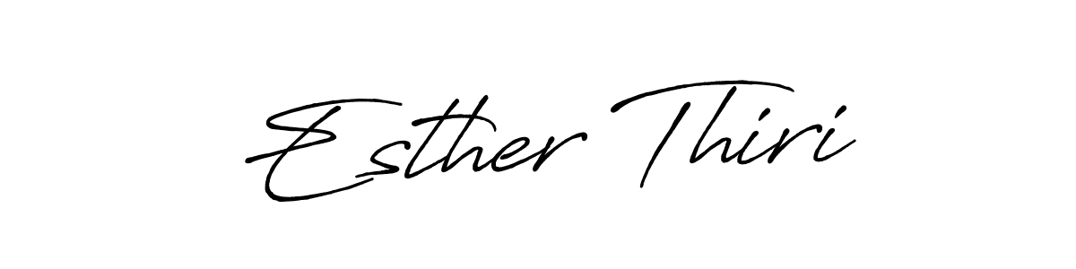The best way (Antro_Vectra_Bolder) to make a short signature is to pick only two or three words in your name. The name Esther Thiri include a total of six letters. For converting this name. Esther Thiri signature style 7 images and pictures png
