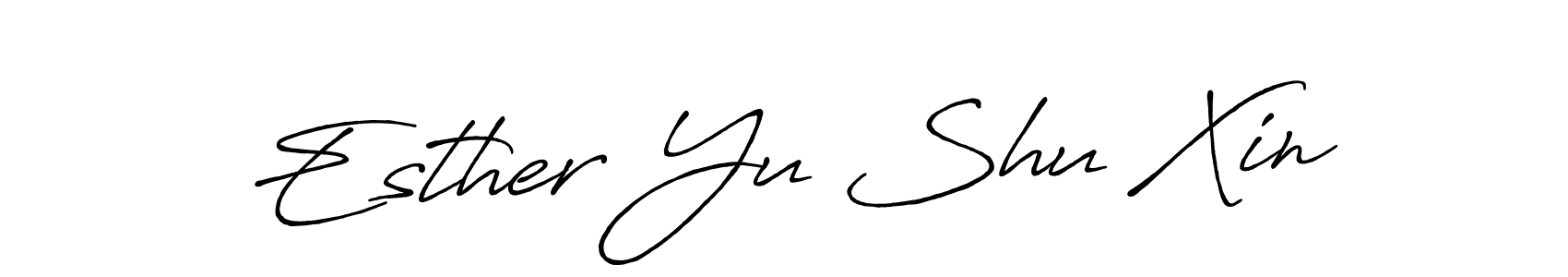 Once you've used our free online signature maker to create your best signature Antro_Vectra_Bolder style, it's time to enjoy all of the benefits that Esther Yu Shu Xin name signing documents. Esther Yu Shu Xin signature style 7 images and pictures png