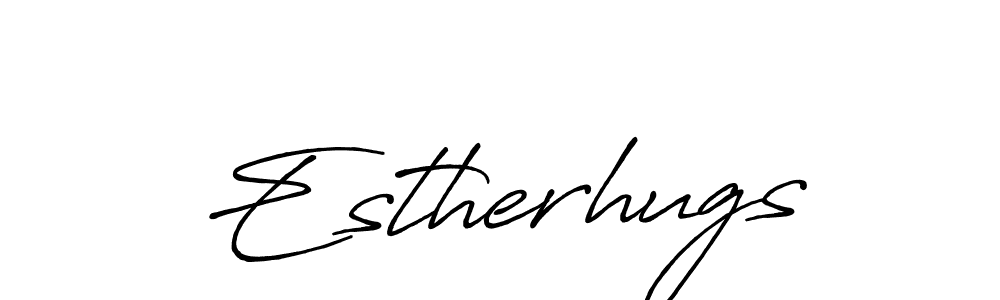 This is the best signature style for the Estherhugs name. Also you like these signature font (Antro_Vectra_Bolder). Mix name signature. Estherhugs signature style 7 images and pictures png