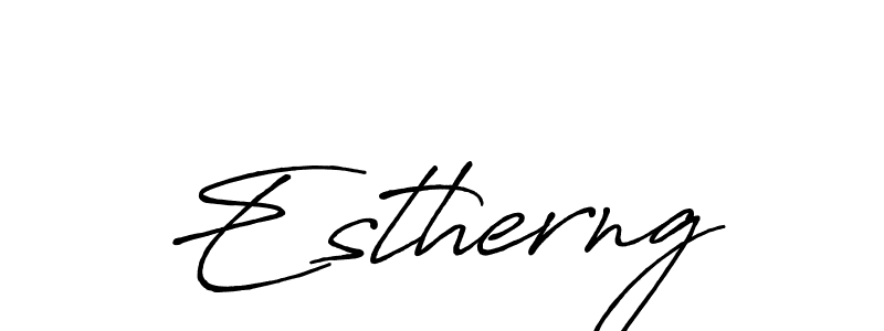 Create a beautiful signature design for name Estherng. With this signature (Antro_Vectra_Bolder) fonts, you can make a handwritten signature for free. Estherng signature style 7 images and pictures png