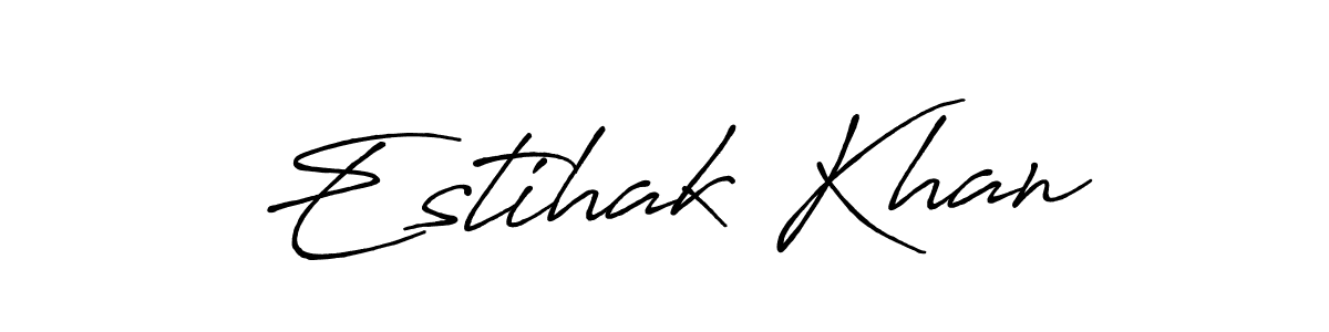 Make a short Estihak Khan signature style. Manage your documents anywhere anytime using Antro_Vectra_Bolder. Create and add eSignatures, submit forms, share and send files easily. Estihak Khan signature style 7 images and pictures png