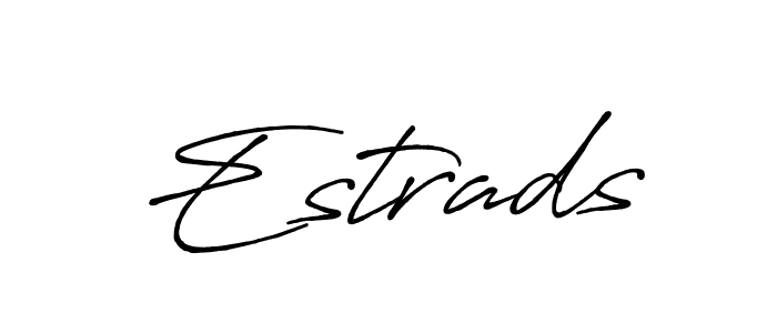 How to make Estrads signature? Antro_Vectra_Bolder is a professional autograph style. Create handwritten signature for Estrads name. Estrads signature style 7 images and pictures png