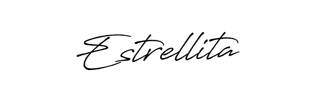 if you are searching for the best signature style for your name Estrellita. so please give up your signature search. here we have designed multiple signature styles  using Antro_Vectra_Bolder. Estrellita signature style 7 images and pictures png