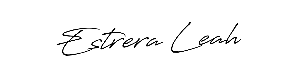 Design your own signature with our free online signature maker. With this signature software, you can create a handwritten (Antro_Vectra_Bolder) signature for name Estrera Leah. Estrera Leah signature style 7 images and pictures png