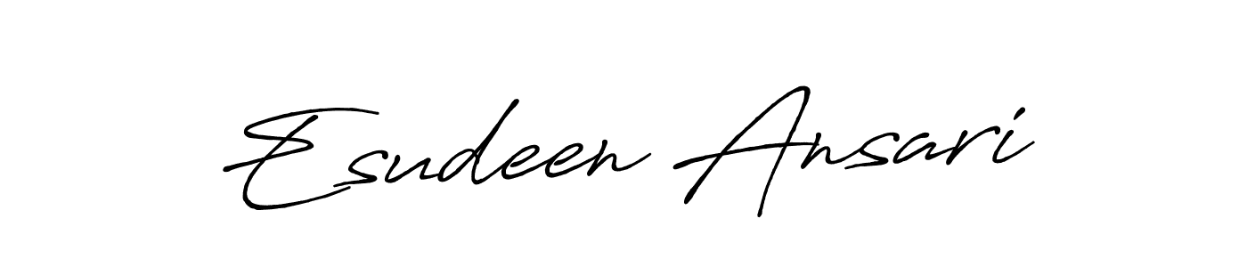 It looks lik you need a new signature style for name Esudeen Ansari. Design unique handwritten (Antro_Vectra_Bolder) signature with our free signature maker in just a few clicks. Esudeen Ansari signature style 7 images and pictures png