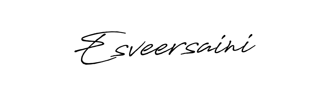 if you are searching for the best signature style for your name Esveersaini. so please give up your signature search. here we have designed multiple signature styles  using Antro_Vectra_Bolder. Esveersaini signature style 7 images and pictures png