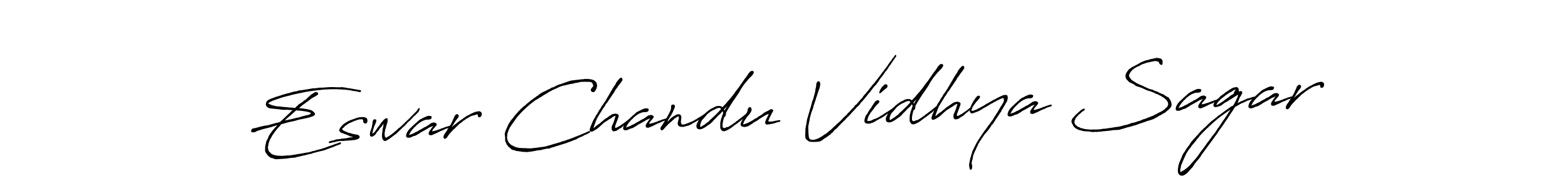 Also You can easily find your signature by using the search form. We will create Eswar Chandu Vidhya Sagar name handwritten signature images for you free of cost using Antro_Vectra_Bolder sign style. Eswar Chandu Vidhya Sagar signature style 7 images and pictures png