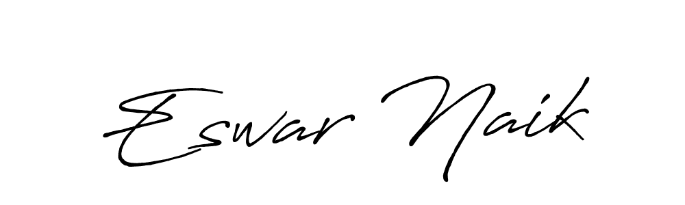 Eswar Naik stylish signature style. Best Handwritten Sign (Antro_Vectra_Bolder) for my name. Handwritten Signature Collection Ideas for my name Eswar Naik. Eswar Naik signature style 7 images and pictures png