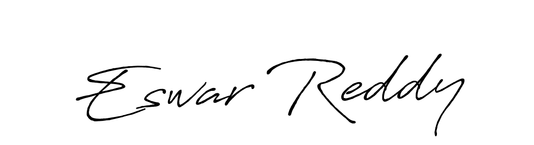 Use a signature maker to create a handwritten signature online. With this signature software, you can design (Antro_Vectra_Bolder) your own signature for name Eswar Reddy. Eswar Reddy signature style 7 images and pictures png