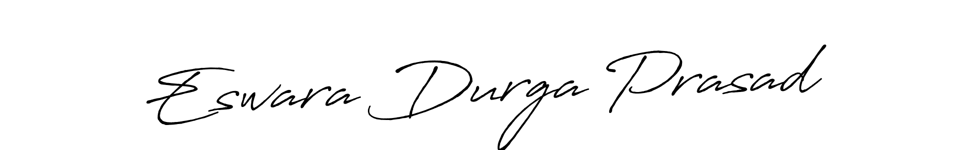 How to make Eswara Durga Prasad name signature. Use Antro_Vectra_Bolder style for creating short signs online. This is the latest handwritten sign. Eswara Durga Prasad signature style 7 images and pictures png
