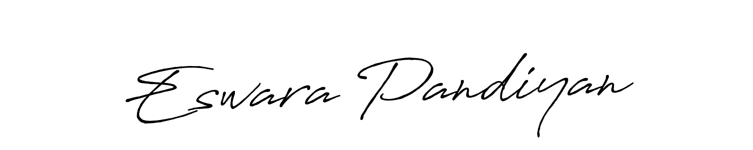 Make a beautiful signature design for name Eswara Pandiyan. With this signature (Antro_Vectra_Bolder) style, you can create a handwritten signature for free. Eswara Pandiyan signature style 7 images and pictures png