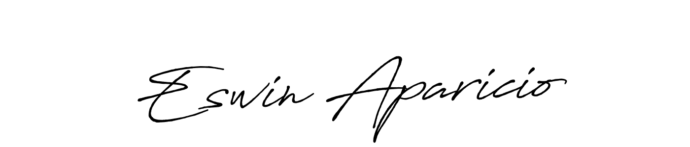 How to make Eswin Aparicio signature? Antro_Vectra_Bolder is a professional autograph style. Create handwritten signature for Eswin Aparicio name. Eswin Aparicio signature style 7 images and pictures png