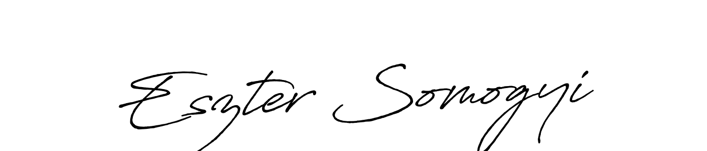 How to make Eszter Somogyi signature? Antro_Vectra_Bolder is a professional autograph style. Create handwritten signature for Eszter Somogyi name. Eszter Somogyi signature style 7 images and pictures png